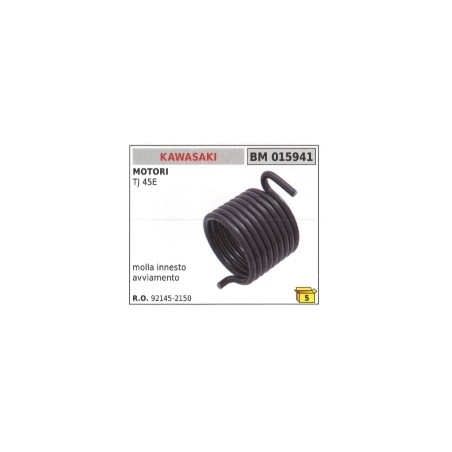 Démarreur à embrayage à ressort compatible KAWASAKI moteur débroussailleuse TJ45E | Newgardenstore.eu