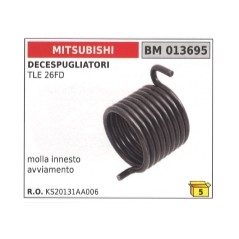 Muelle embrague de arranque compatible MITSUBISHI desbrozadora TLE 26FD 013695 | Newgardenstore.eu