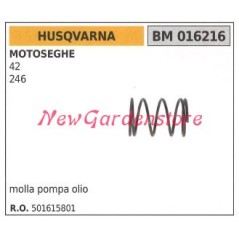 Molla Pompa olio HUSQVARNA motore motosega 42 246 016216 | Newgardenstore.eu
