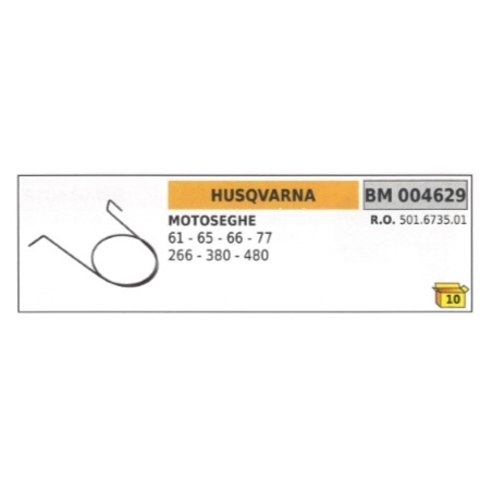 Molla saltarello avviamento HUSQVARNA motosega 61 - 65 - 66 - 77 - 266 - 380 | Newgardenstore.eu