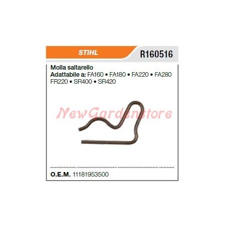 Molla Saltarello avviamento STIHL decespugliatore FA160 180 220 R160516 | Newgardenstore.eu