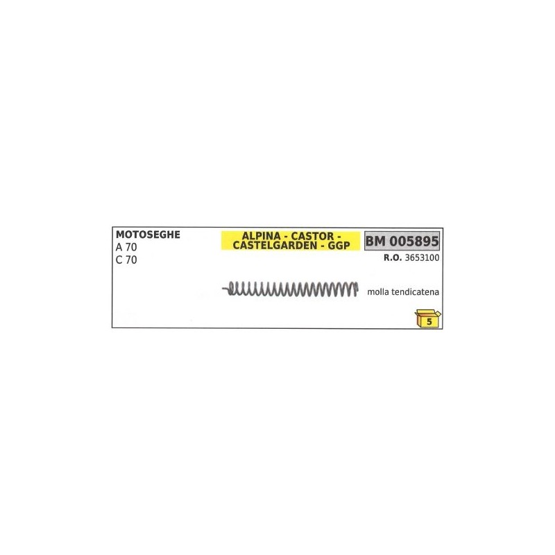 Ressort tendeur de chaîne ALPINA pour tronçonneuse A 70 C 70 005895