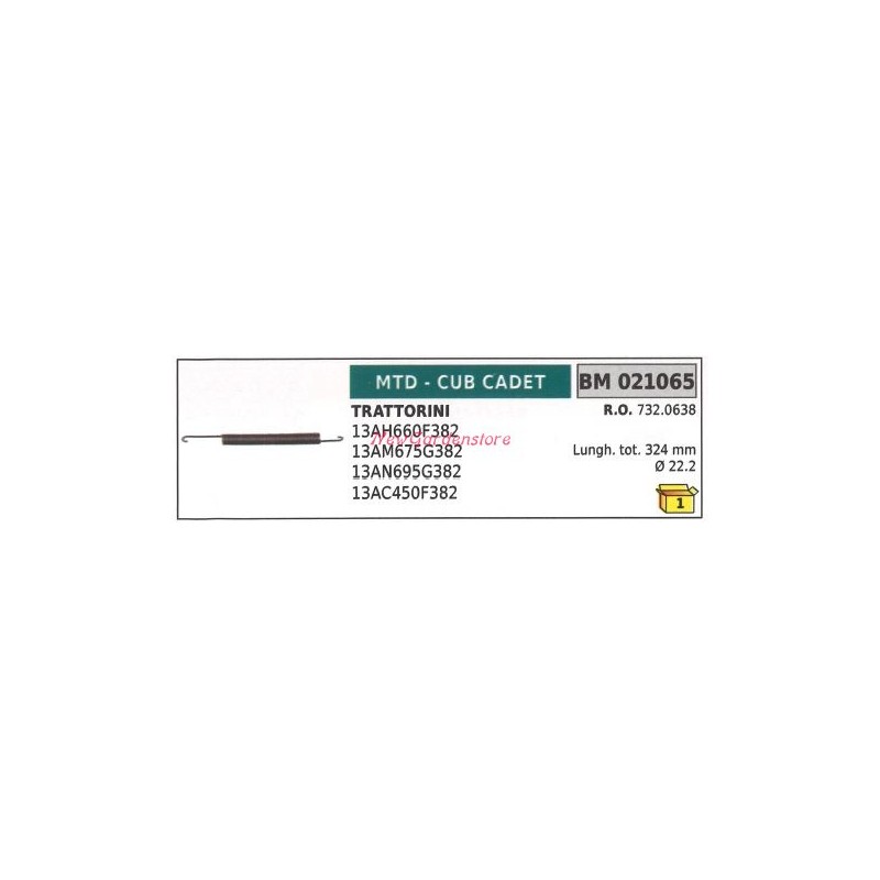 Ressort de traction MTD automoteur tracteur de pelouse tondeuse 021065