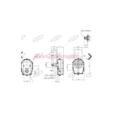 Multiplicateur de pompe groupe 2 type rapport 1:3 femelle AMA 04640