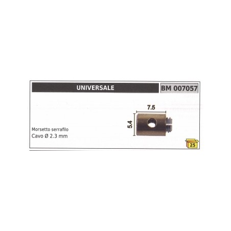 Morsetto serrafilo UNIVERSALE cavo Ø 2,3 mm codice 007057 | Newgardenstore.eu