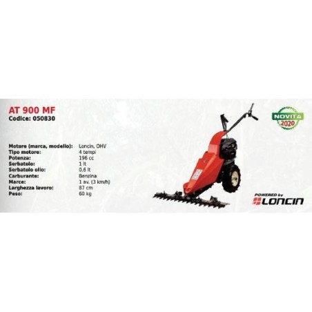 Motormäher ATTILA AT 900 MF 87 cm mit Motor LONCIN OHV 4T 196 cc | Newgardenstore.eu