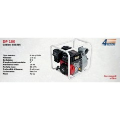 DP 100 DUCAR SERIES Petrol-driven motor pump with 4-stroke OHV 270 cc engine | Newgardenstore.eu