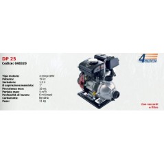 DP 25 DUCAR SERIES Petrol-driven motor pump with 4-stroke OHV 79 cc engine | Newgardenstore.eu