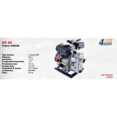 DP 40 SERIES DUCAR 4-stroke OHV 79 cc Petrol-driven motor pump
