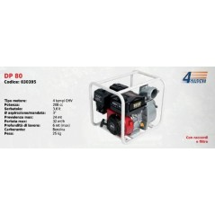 DP 80 SERIE DUCAR Petrol-driven motor-pump with 4-stroke OHV 208 cc engine | Newgardenstore.eu