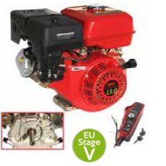 MOTOR LAUNTOP COMPLETO COMBUSTIBLE arranque eléctrico 420 cc 16 cv eje cilíndrico horizontal | Newgardenstore.eu