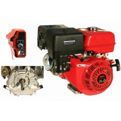 LAUNTOP FULLY FUEL ENGINE electric start 420 cc 16 hp horizontal cylindrical shaft | Newgardenstore.eu