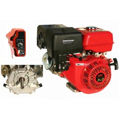 MOTOR LAUNTOP COMPLETO COMBUSTIBLE arranque eléctrico 420 cc 16 cv eje cilíndrico horizontal | Newgardenstore.eu