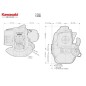 Kompletter 2-Takt-Freischneider TJ23E KAWASAKI 24cc Ersatzmotor