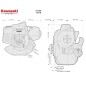 Kompletter 2-Takt Motorsensenmotor TJ 27 KAWASAKI 27cc REPLACEMENT