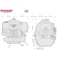 Kompletter 2-Takt-Freischneider-Motor TJ53E KAWASAKI 53,2cc REPLACEMENT