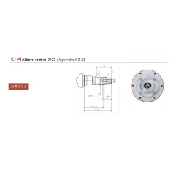 Moteur à essence complet ZANETTI ZBM270BC1M 272 cc arbre conique Ø 23 NEW COMPACT | Newgardenstore.eu