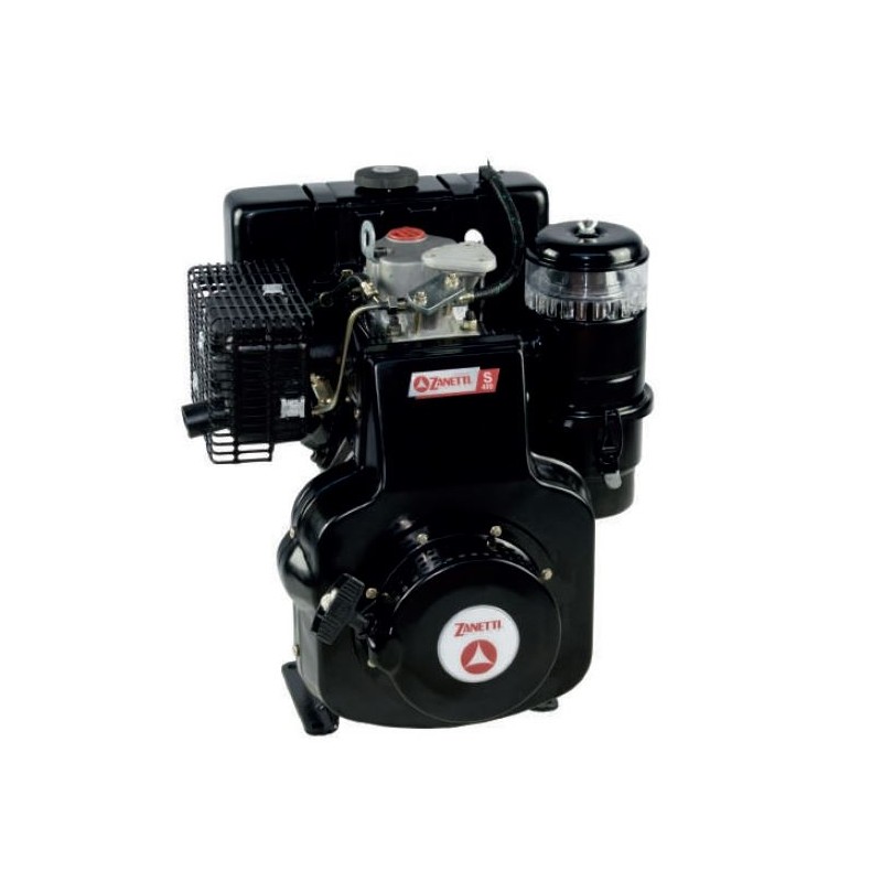 Kompletter Dieselmotor S400L10E ZANETTI zylindrisch 25,4x99,20 Elektrostart