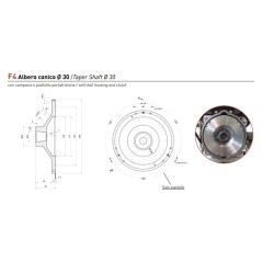 Motor diesel ZANETTI S510F4E completo eje cónico Ø 30 "F" plato de campana 4