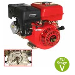 MOTOR COMPLETO LAUNTOP PETROL EJE CILINDRICO HORIZONTAL 25,4 X 80 420 cc | Newgardenstore.eu