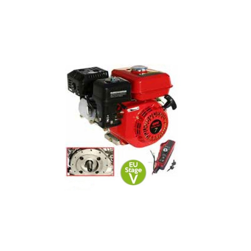 Moteur à essence complet LAUNTOP arbre horizontal conique 208cc 7 HP