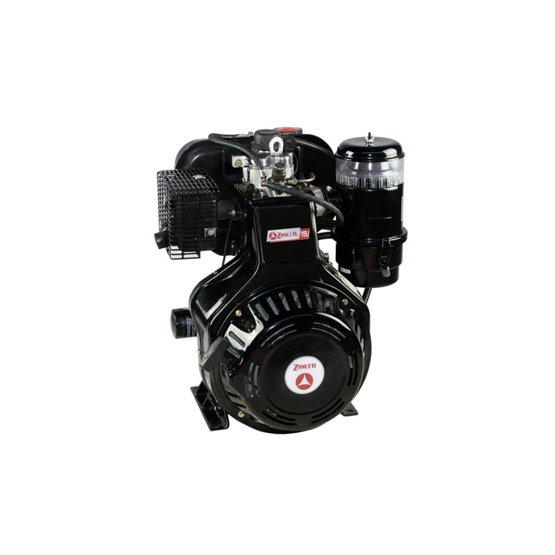 Motocultor completo motor eje cónico Ø 24 ZANETTI S510DE arranque eléctrico