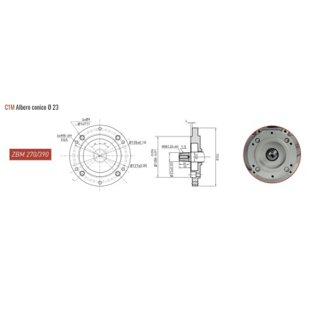 Moteur complet cultivateur ZANETTI BENZINA ZBM270C1MEV démarrage électrique