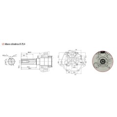 Moteur complet cultivateur ZANETTI BENZINA ZBM270L3E démarrage électrique | Newgardenstore.eu