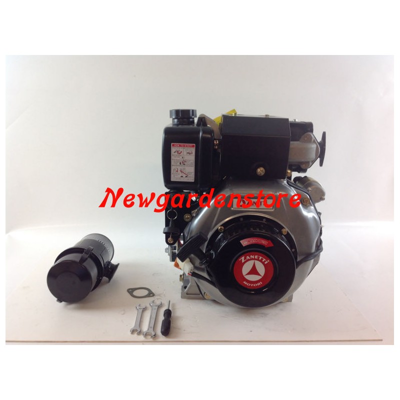 ZANETTI DIESEL ZDM78C1MEV motor completo, cónico, arranque eléctrico