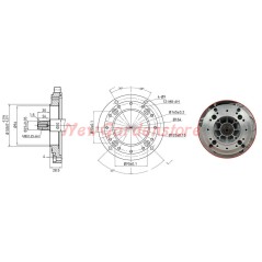 ZANETTI DIESEL ZDM78C1MV motor complete motor cultivator with cone Ø  23 manual screw drive