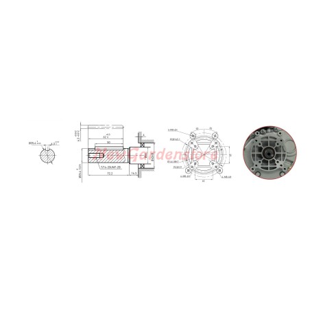 Motore completo motocoltivatore ZANETTI DIESEL ZDM78L3EV cilindrico avv.elettrico