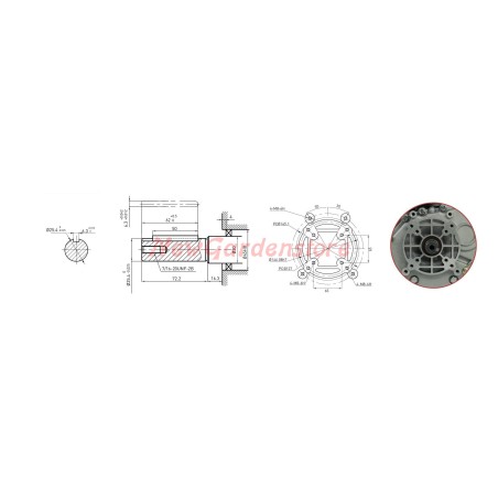 Engine complete with ZANETTI DIESEL ZDM86L3V motor cultivator cylindrical manual start.
