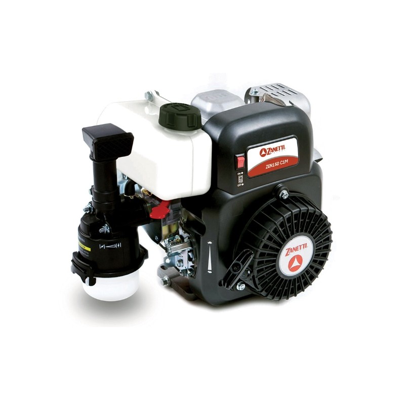 Complete petrol lawn mower engine ZANETTI ZEN150C1M 149cc air filter oil bath