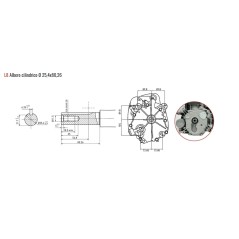 Motore completo trattorino tagliaerba ZANETTI ZBMV440L8 439cc 9,5kW albero 25x80 | Newgardenstore.eu