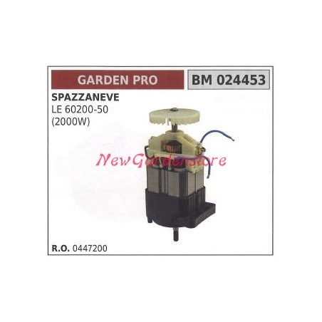 Motore elettrico GARDEN PRO per spazzaneve LE 60200-50 2000W 024453 0447200 | Newgardenstore.eu