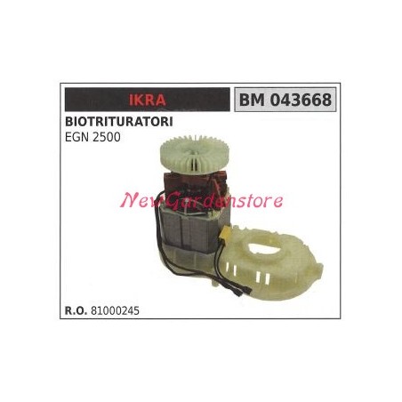 Motore elettrico IKRA per biotrituratore EGN 2500 043668 81000245 | Newgardenstore.eu