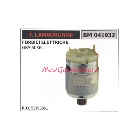 LAMBORGHINI motor eléctrico de tijera GBS 6036LI 041932 51190861 | Newgardenstore.eu