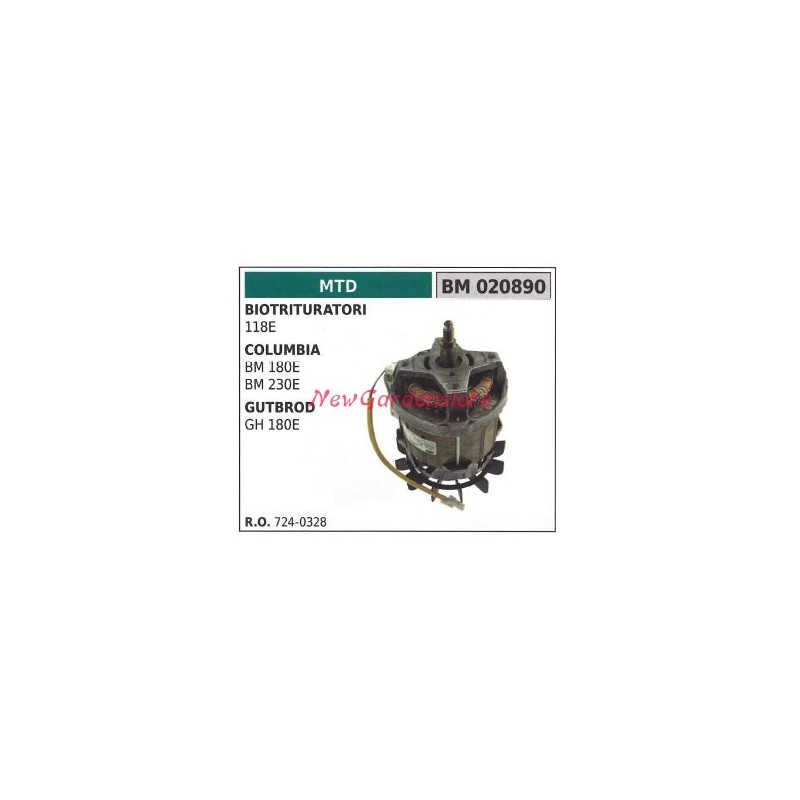 MTD Elektromotor für Rasenmäher 118e columbia bm 180e 230e 020890