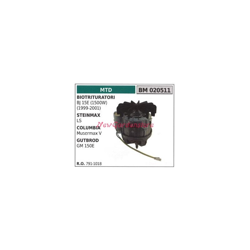 MTD electric motor shredder BJ 15E steinmax LS columbia gutbrod 020511