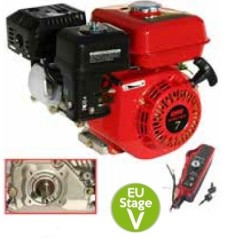 LAUNTOP engine complete petrol horizontal cylindrical shaft 19x60 208cc | Newgardenstore.eu