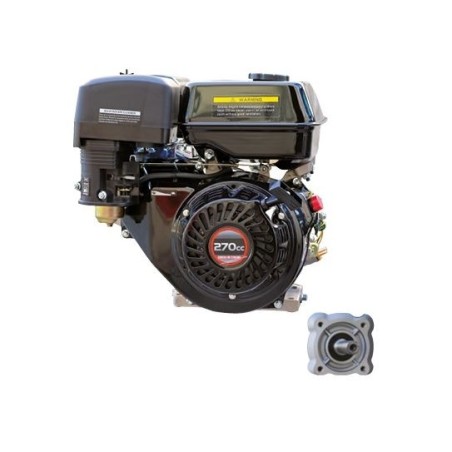Motore LONCIN 270cc COMPLETO 25,4x80 avviamento a strappo albero cilindrico | Newgardenstore.eu