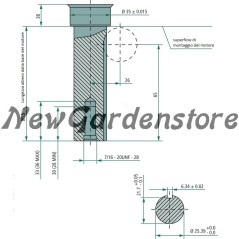 LONCIN Motor zylindrisch 25x80 802cc 24.5Hp komplett Benzin elektrisch stehend | Newgardenstore.eu