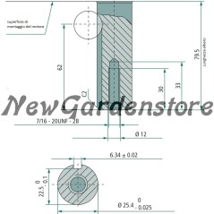 Motore LONCIN 25x80 pesante 452cc 16.5Hp completo trattorino con pompa benzina 202317 | Newgardenstore.eu