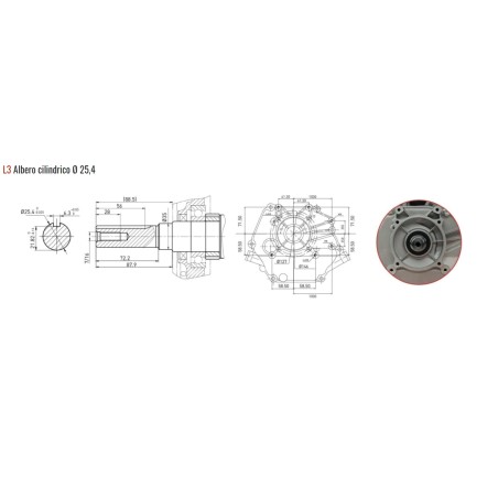 Motor ZANETTI BENZINA ZBM420L3EV cilíndrico arranque eléctrico