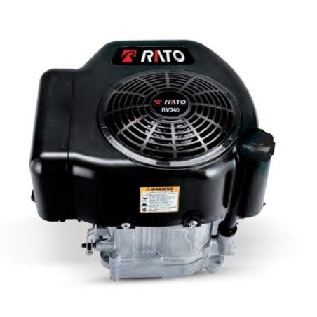 Complete RATO RV340 engine 340cc vertical shaft 25.4mm diameter light flywheel | Newgardenstore.eu