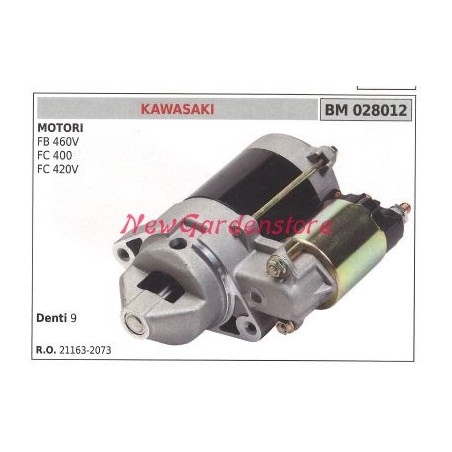 Motorino avviamento KAWASAKI motore trattorino rasaerba FB 460V FC 400 028012 | Newgardenstore.eu