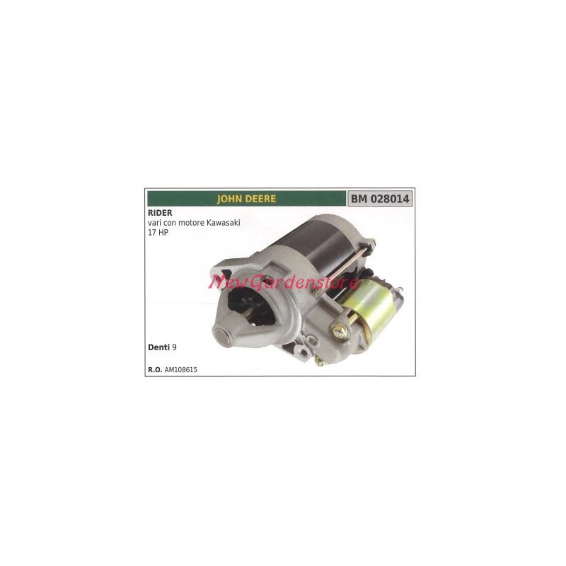 Motor de arranque para tractor de césped con motor KWSK 17CV 028014