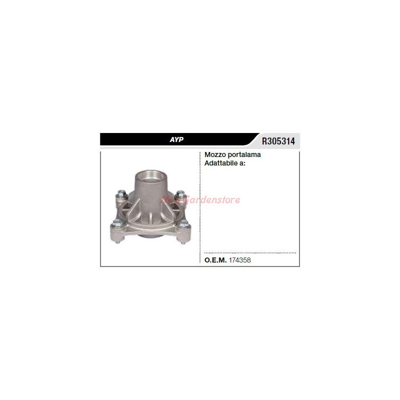 AYP R305314 AYP Rasentraktor Rasenmäher Mähmessernabe