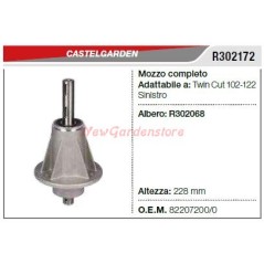 Blade hub compatible CASTELGARDEN lawn tractor TWINCUT R302172 82207200/0 | Newgardenstore.eu