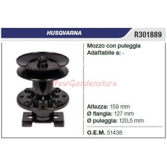 Blade hub with pulley HUSQVARNA lawn mower mower R301889